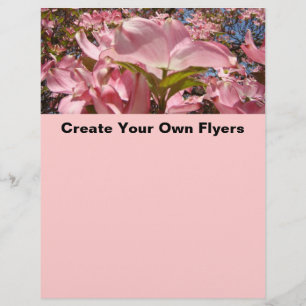 Erstellen Sie Ihre eigenen Flyer Pink Dogwood Blum