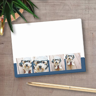 Erstellen Sie Ihre eigenen Foto Collage Navy 4 Bil Post-it Klebezettel