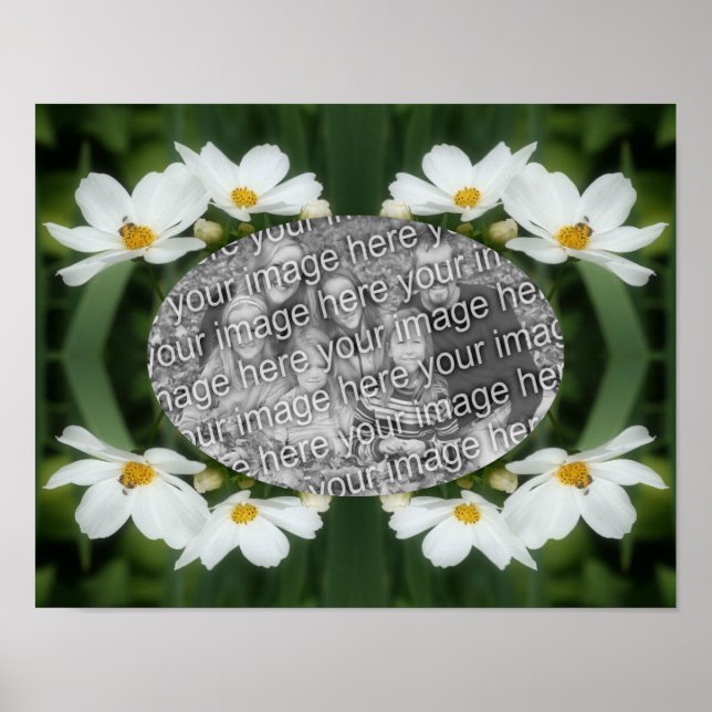 Erstellen Sie Ihre eigenen Foto Kosmos-Blume und B Poster (Vorne)
