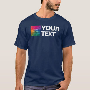 Erstellen Sie Ihre eigenen Foto- oder Logo-Text-Me T-Shirt