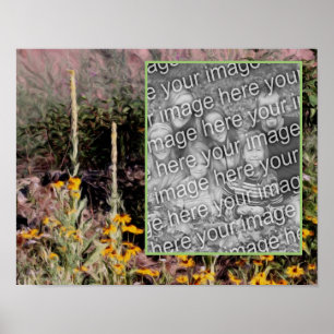 Erstellen Sie Ihre eigenen Foto Wildblumen Art Bor Poster