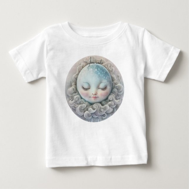 Erstellen Sie Ihre eigenen Friedlichen Monde in Wo Baby T-shirt (Vorderseite)