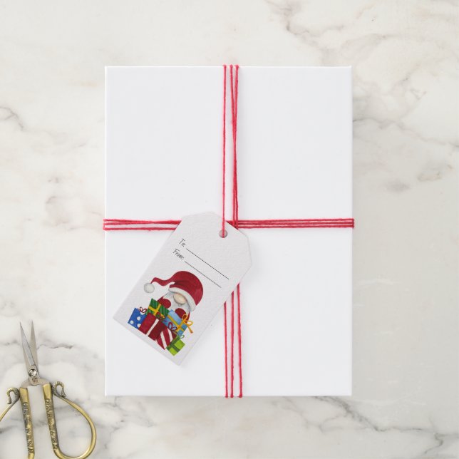 Erstellen Sie Ihre eigenen frohen Weihnachts-Gnome Geschenkanhänger (Mit Garn)