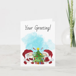 Erstellen Sie Ihre eigenen frohen Weihnachtsbaumgn Feiertagskarte