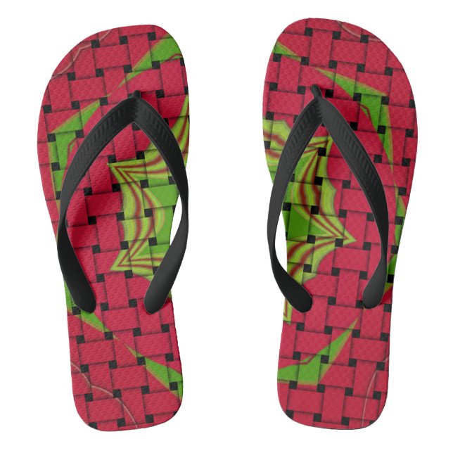Erstellen Sie Ihre eigenen frohen Weihnachtswölfe  Flip Flops (Fußbett)