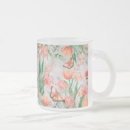 Erstellen Sie Ihre eigenen Frühlingsblumen und Sch Mattglastasse