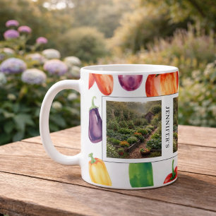 Erstellen Sie Ihre eigenen Gartenfotos mit Monogra Kaffeetasse