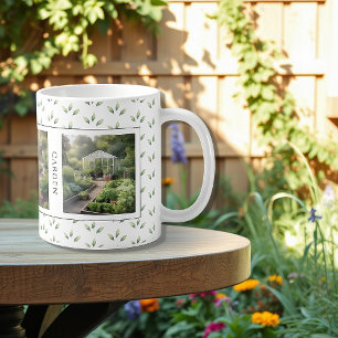 Erstellen Sie Ihre eigenen Gartenfotos mit Monogra Kaffeetasse