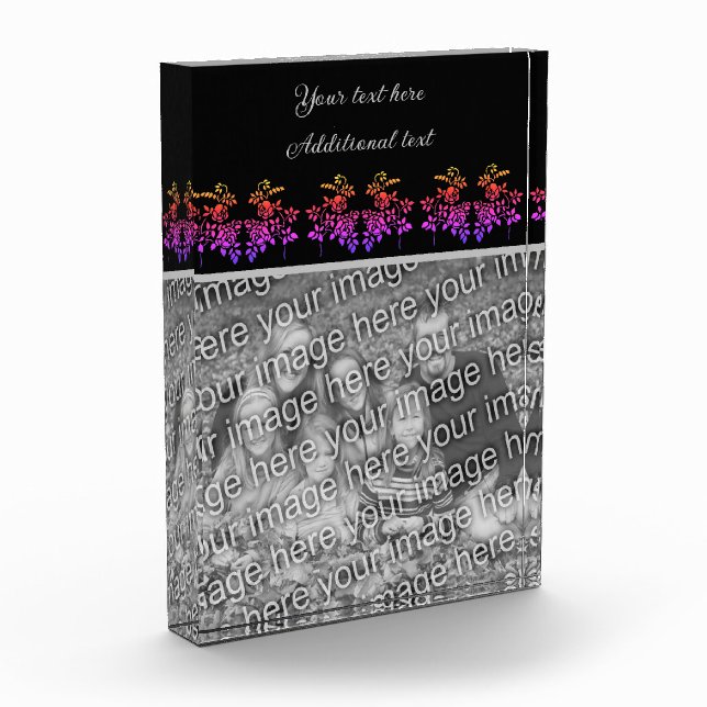 Erstellen Sie Ihre eigenen, gefestigten Rose Perso Fotoblock (Links)