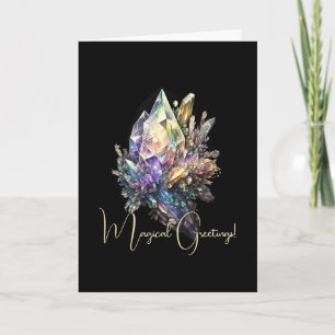 Erstellen Sie Ihre eigenen gelben Kristalle Karte