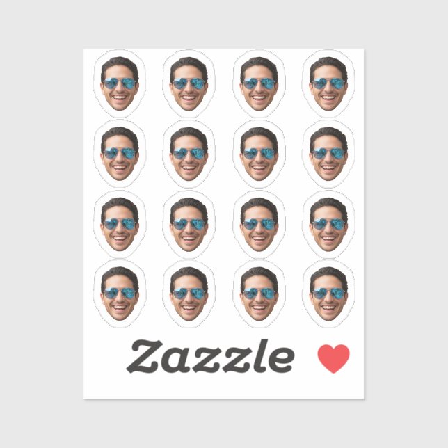 Erstellen Sie Ihre eigenen Gesicht-Sticker, person Aufkleber (Blatt)