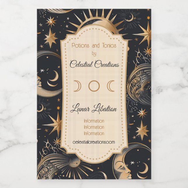 Erstellen Sie Ihre eigenen Gesichter im Himmel Him Weinetikett (Einzelnes Label)