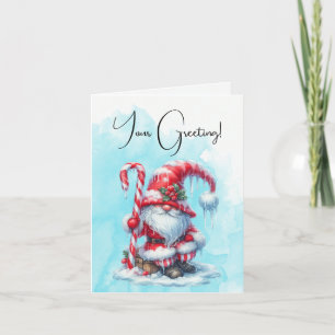 Erstellen Sie Ihre eigenen glücklichen Candy Cane Feiertagskarte