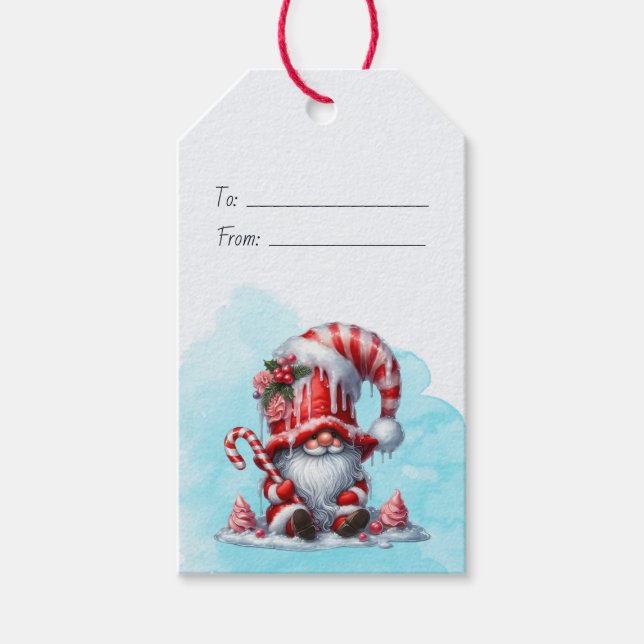 Erstellen Sie Ihre eigenen glücklichen Peppermint  Geschenkanhänger (Vorderseite)