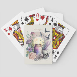 Erstellen Sie Ihre eigenen gotischen Rose Spielkarten