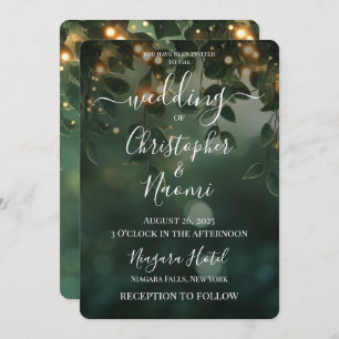 Erstellen Sie Ihre eigenen grünen Blätter und Lich Einladung