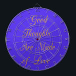 Erstellen Sie Ihre eigenen guten Gedanken mit Lieb Dartscheibe<br><div class="desc">Gute Gedanken sind aus Liebe gemacht. Schöne phantastische goldgelbe coole Worte der täglichen nachdenklichen Inspiration über unsere Gedanken und Ideen, die wir in dieser Welt leben. Es sind die guten Gedanken, die wir haben und teilen, die diese Welt zu einem besseren Ort machen, Tag für Tag. Teilen Sie die Liebe...</div>