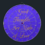 Erstellen Sie Ihre eigenen guten Gedanken mit Lieb Dartscheibe<br><div class="desc">Gute Gedanken sind aus Liebe gemacht. Schöne phantastische goldgelbe coole Worte der täglichen nachdenklichen Inspiration über unsere Gedanken und Ideen, die wir in dieser Welt leben. Es sind die guten Gedanken, die wir haben und teilen, die diese Welt zu einem besseren Ort machen, Tag für Tag. Teilen Sie die Liebe...</div>