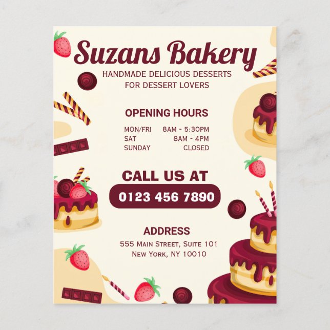 Erstellen Sie Ihre eigenen handgefertigten Lieben Flyer (Hinten)