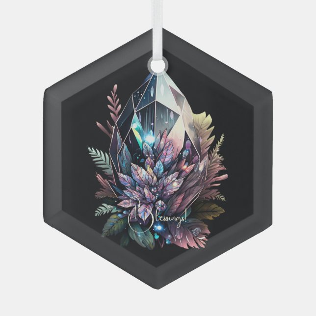 Erstellen Sie Ihre eigenen hellen Kristalle Ornament Aus Glas (Vorderseite)