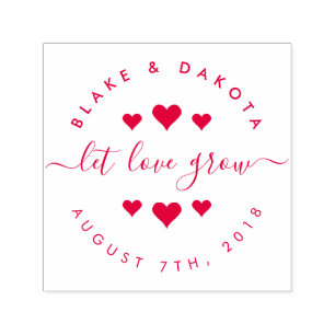 Erstellen Sie Ihre eigenen Herzen Gelassen Liebe w Permastempel