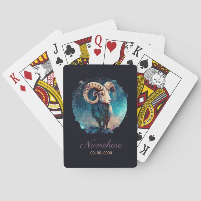 Erstellen Sie Ihre eigenen Himmelskorn Zodiac Spielkarten (Rückseite)