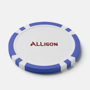 Erstellen Sie Ihre eigenen Hochzeitsgunst-Pokerchi Pokerchips