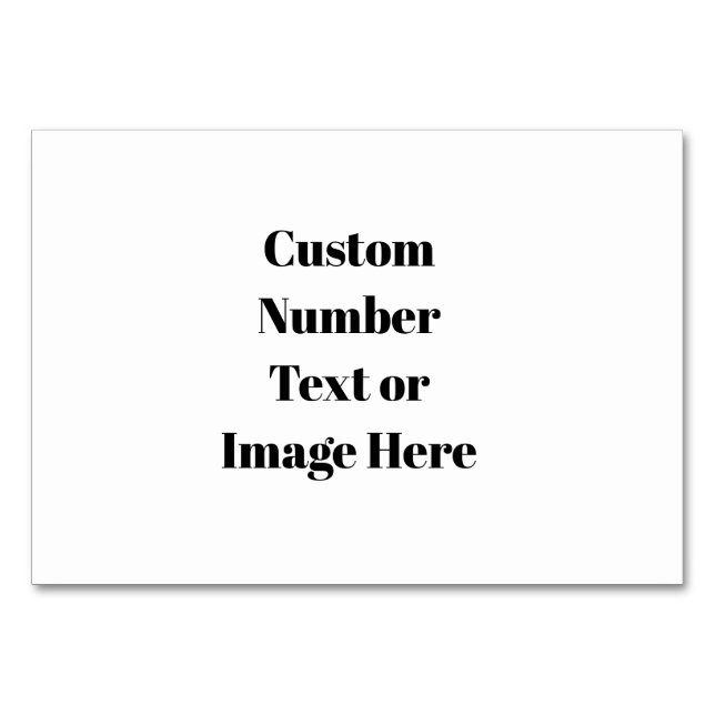 Erstellen Sie Ihre eigenen Hochzeitsstipps - indiv Tischnummer (Vorderseite)