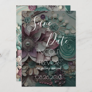 Erstellen Sie Ihre eigenen - Hübsche Shabby Chic P Save The Date
