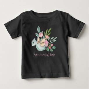 Erstellen Sie Ihre eigenen Hübschen Girl Dinosauri Baby T-shirt