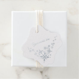 Erstellen Sie Ihre eigenen Hübschen Silberschneefl Geschenkanhänger