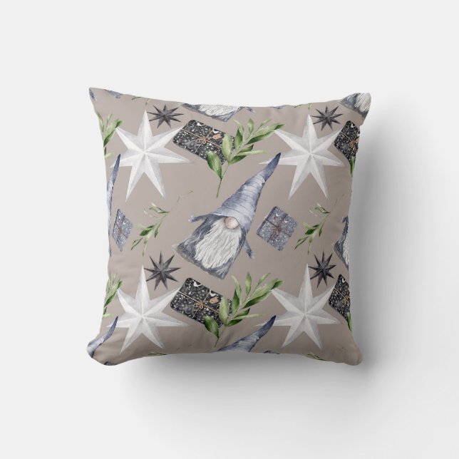 Erstellen Sie Ihre eigenen Hygge Silber, Weiß, Gol Kissen (Vorderseite)