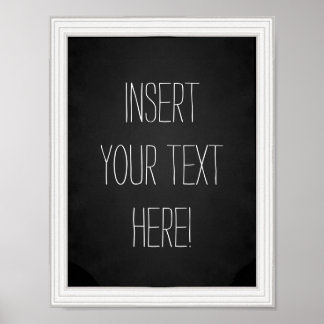 Erstellen Sie Ihre eigenen Imitate Chalkboard Typo Poster