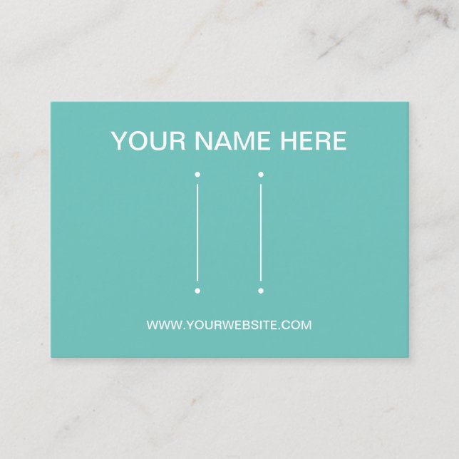 Erstellen Sie Ihre eigenen individuellen Schmuckha Visitenkarte (Vorderseite)