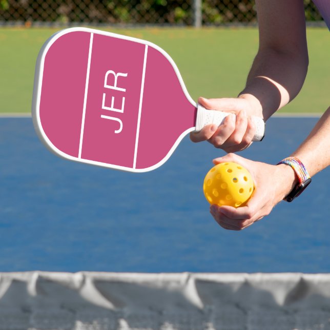Erstellen Sie Ihre eigenen Initialen Text Girly Pi Pickleball Schläger (InSitu)