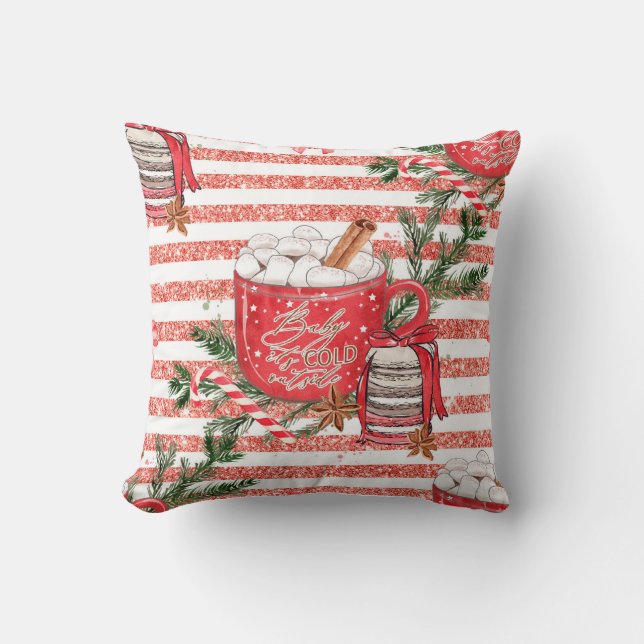 Erstellen Sie Ihre eigenen kalten Outdoor Kakao Ro Kissen (Vorderseite)