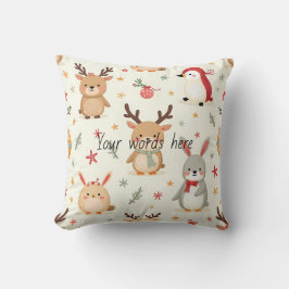 Erstellen Sie Ihre eigenen Kawaii Winter Friends T Kissen
