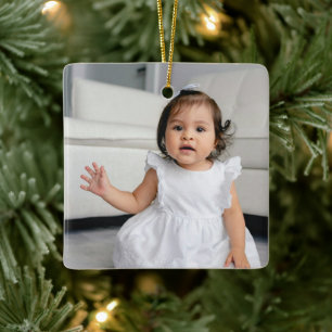 Erstellen Sie Ihre eigenen Kinder Baby Foto Gesche Keramikornament