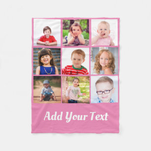 Erstellen Sie Ihre eigenen Kinder-Familie Fotos sa Fleecedecke