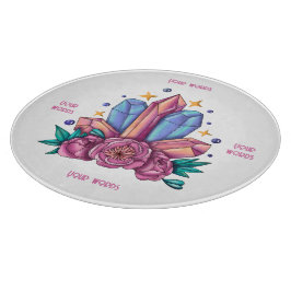 Erstellen Sie Ihre eigenen Kristalle und Rose Schneidebrett