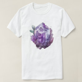 Erstellen Sie Ihre eigenen Lila Amethyst-Kristalle T-Shirt