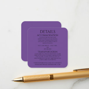 Erstellen Sie Ihre eigenen - Lila Begleitkarte