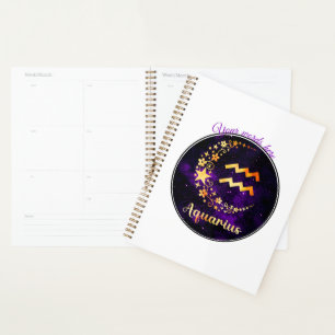 Erstellen Sie Ihre eigenen Lila Celestial Aquarius Planer