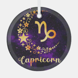 Erstellen Sie Ihre eigenen Lila Himmelskorn Zodiac Ornament Aus Glas