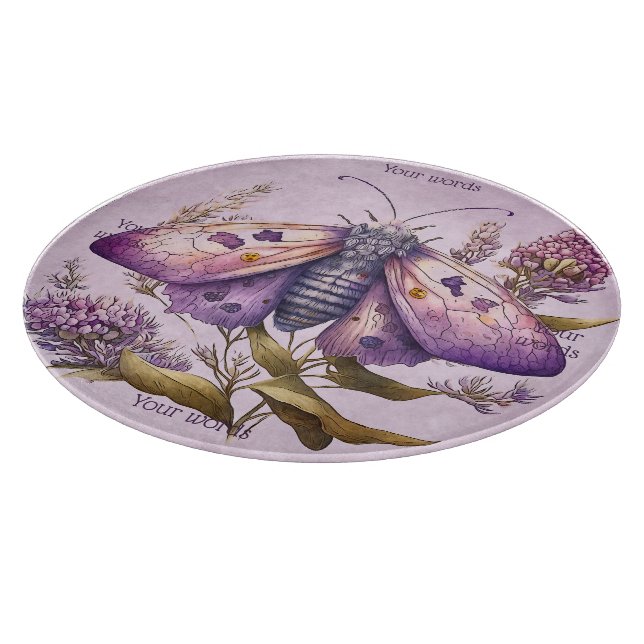 Erstellen Sie Ihre eigenen Lila Motten und Wildblu Schneidebrett (Ecke)