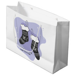 Erstellen Sie Ihre eigenen Lila Strümpfe Weihnacht Große Geschenktüte