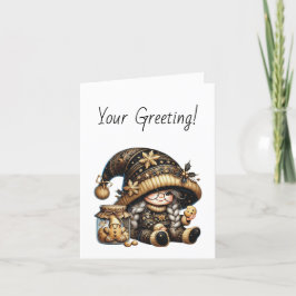 Erstellen Sie Ihre eigenen magischen Weihnachtsgot Feiertagskarte