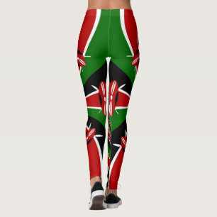 Erstellen Sie Ihre eigenen Make it Kenyan Flag Kle Leggings
