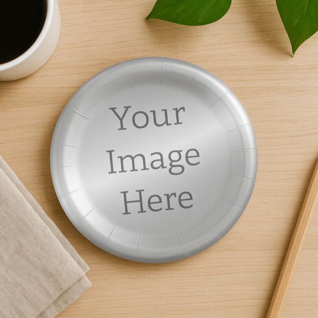 Erstellen Sie Ihre eigenen metallischen Platinsilb Pappteller (Von Creator hochgeladen)