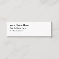 Erstellen Sie Ihre eigenen Mini-Matte-Visitenkarte Mini Visitenkarte